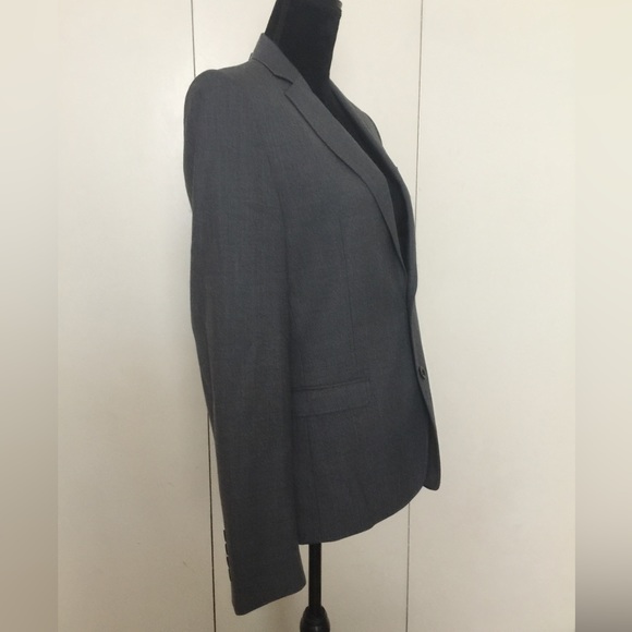 Ben Sherman Gray Jacket Two Button Blazer Stretch Wool Grey S Small - Picture 3 of 10